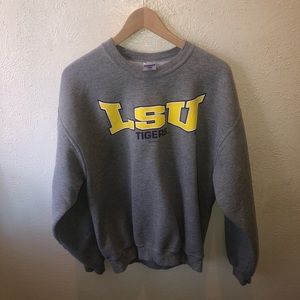 LSU Tigers Grey Sweatshirt Unisex Size Large